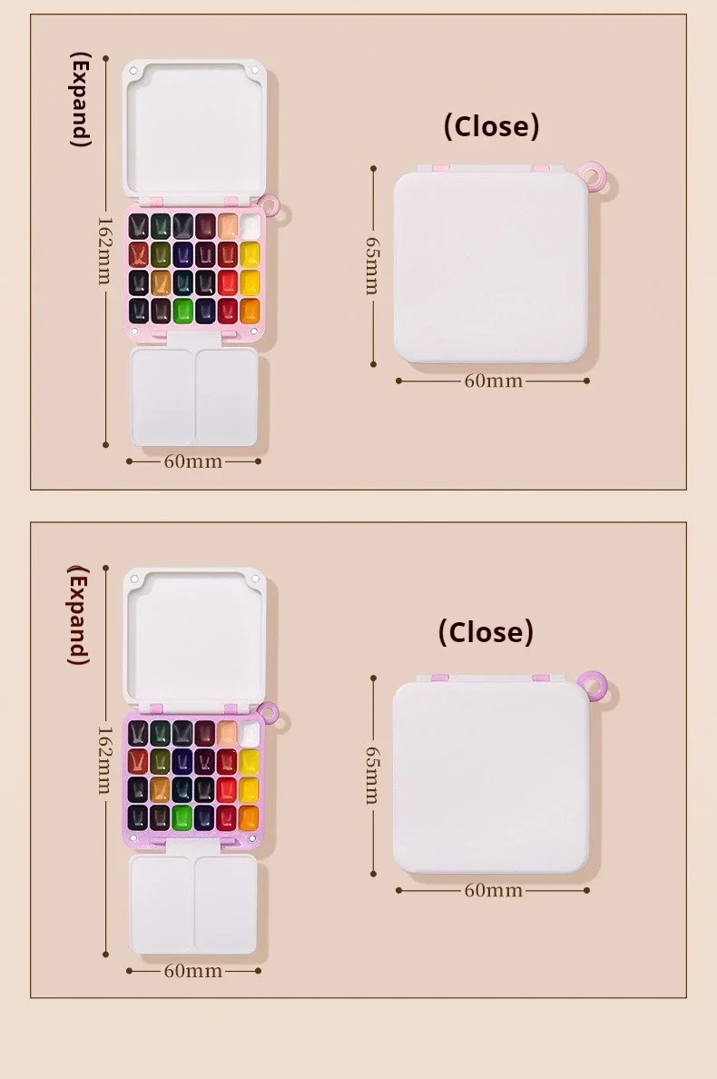 Schmincke 24Colors Watercolor Paint Set Watercolor Pigments Palette Pocket Box Portable Watercolor Travel Set Art Paint Supplies