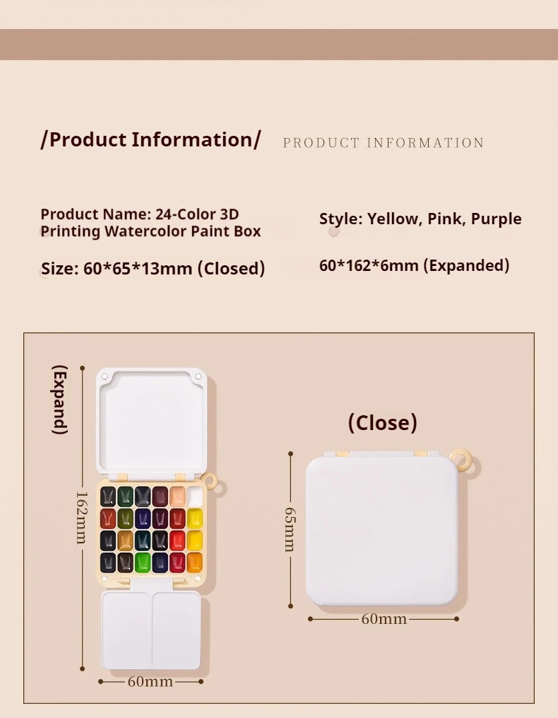 Schmincke 24Colors Watercolor Paint Set Watercolor Pigments Palette Pocket Box Portable Watercolor Travel Set Art Paint Supplies