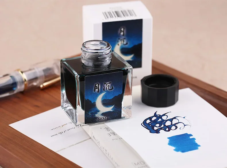 MAJOHN 18/50ml Fountain Pen Ink Cartridge Refill Various Color Glass Bottled Fountain Pen Ink Stationery Office School Supplies