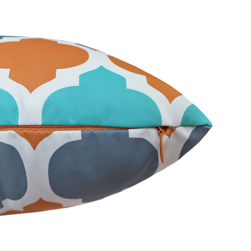 Geometric Figure Waterproof Cushion Cover Modern Abstract Print Home Decor Square Pillowcase