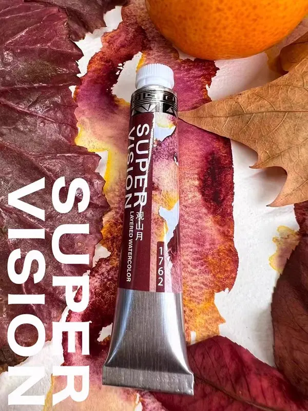 Super Vision Layered Mineral Watercolor Paint Tube 8ml 16 Colors Master Water Color for Artist Painting Art Suppliers