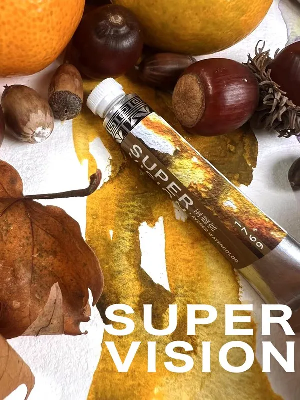 Super Vision Layered Mineral Watercolor Paint Tube 8ml 16 Colors Master Water Color for Artist Painting Art Suppliers