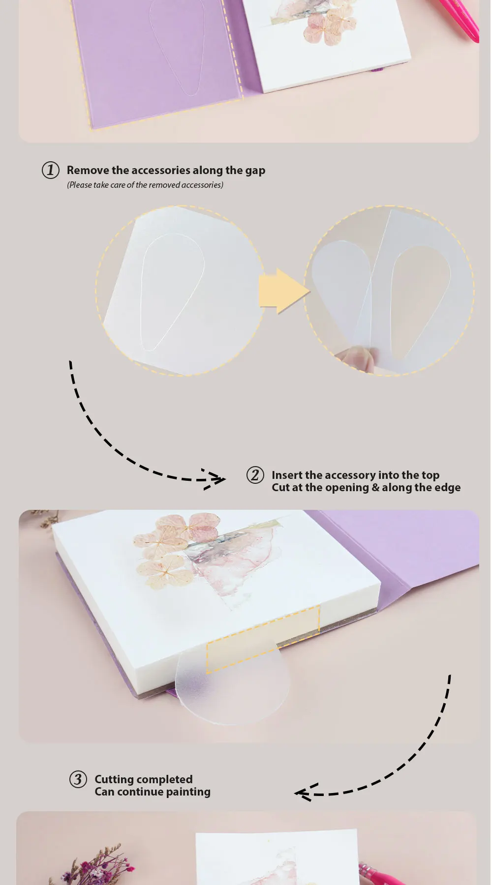 SeamiArt 8x8cm Mini Cotton Sealing Glue Watercolor Travel Notebook Hot Pressed 300gsm Drawing Paper 20 Sheets for Art Supplies