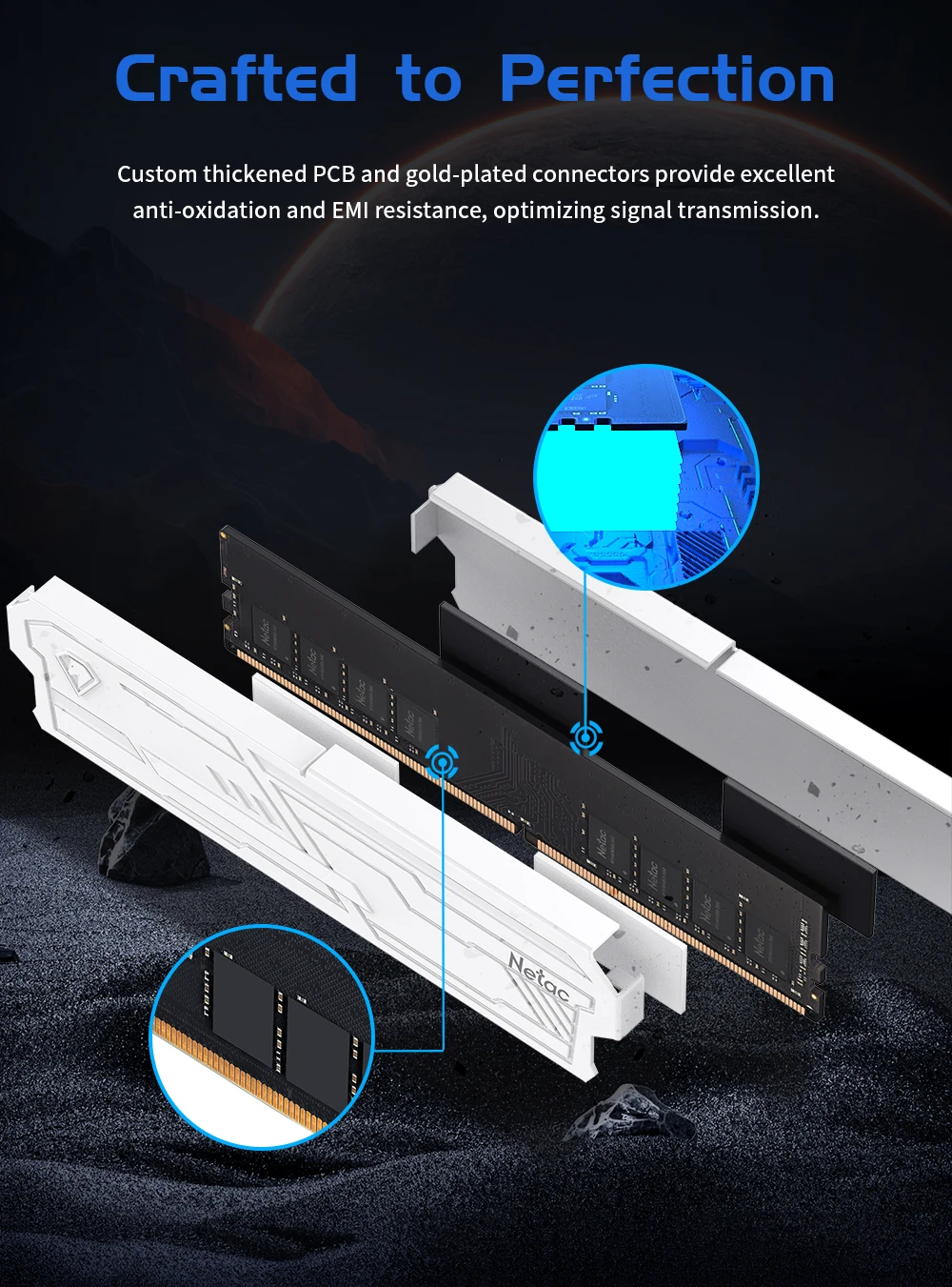 Netac DDR4 Memoria 3200MHz 3600MHz RAM DDR4 8GB 16GB 8GBX2 16GBx2 ECC Support XMP2.0 Desktop X99 Motherboard Lifetime Warranty