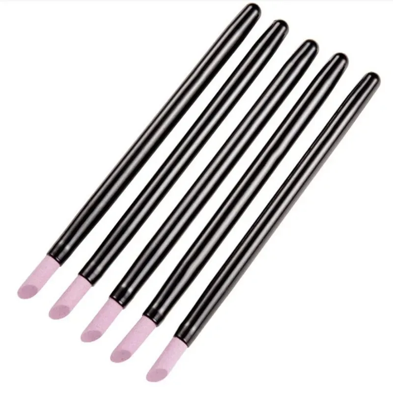 5Pcs Quartz Pen Nail Cuticle Remover Pusher Professional Care Nail Polish Manicure Stick Nail Files Accessories Tool