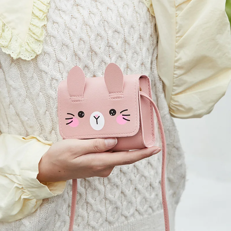 HOMEFISH Children's Mini Handbags Hot Sale Princess Baby Girls PU Leather Small Shoulder Crossbody Bags Cute Kids Coin Purse