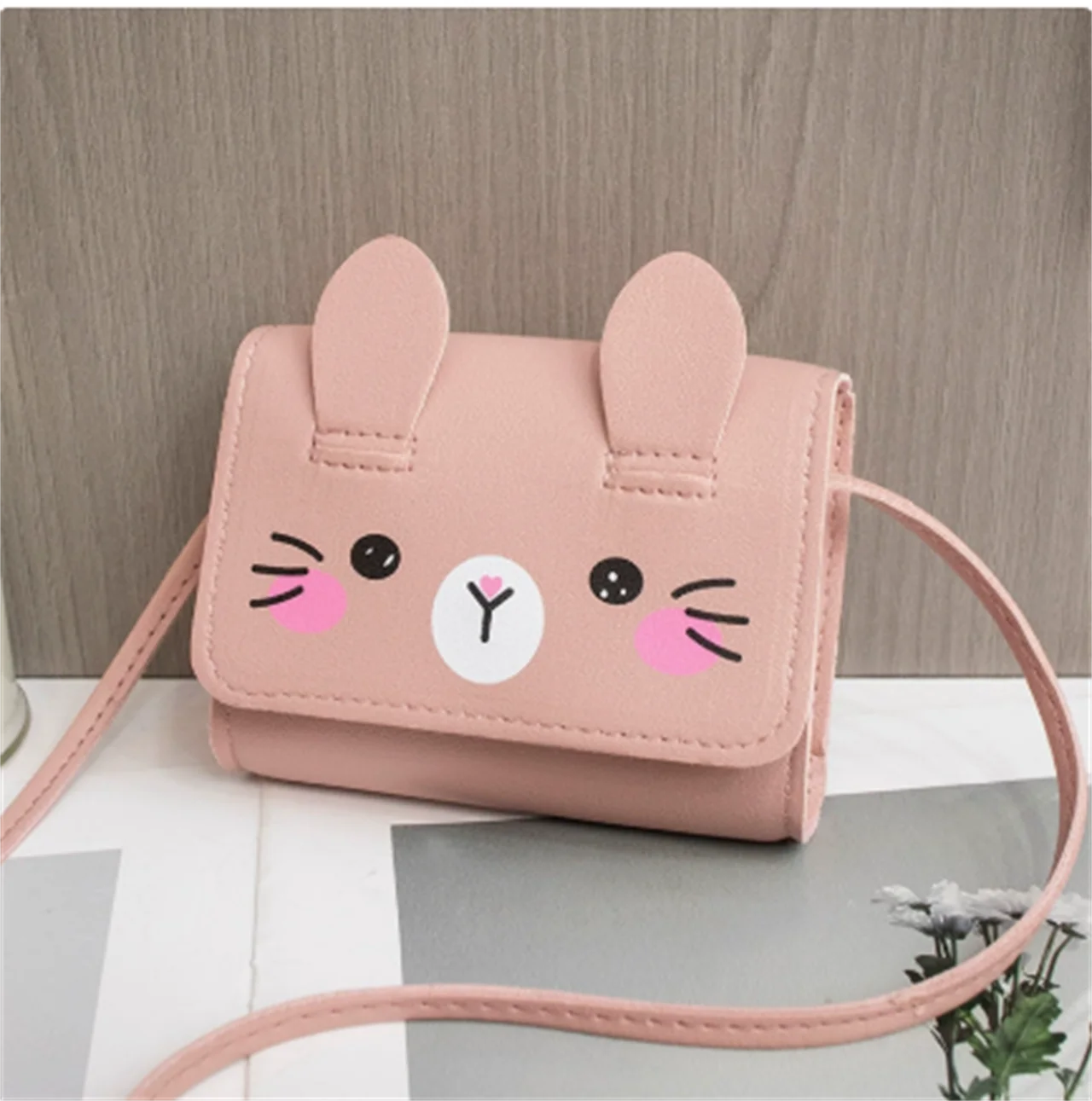 HOMEFISH Children's Mini Handbags Hot Sale Princess Baby Girls PU Leather Small Shoulder Crossbody Bags Cute Kids Coin Purse