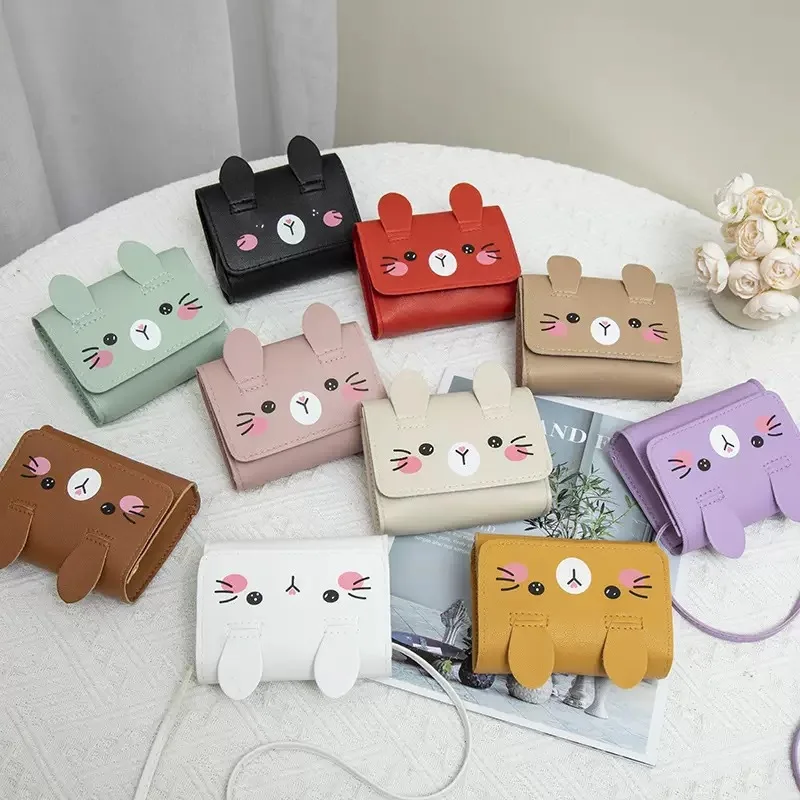 HOMEFISH Children's Mini Handbags Hot Sale Princess Baby Girls PU Leather Small Shoulder Crossbody Bags Cute Kids Coin Purse