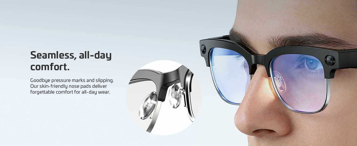 2026New AI Smart Glasses 120+Language Translation 800W Pixel Camera Video Music Player Call Business 8K Color Change Glasses Men