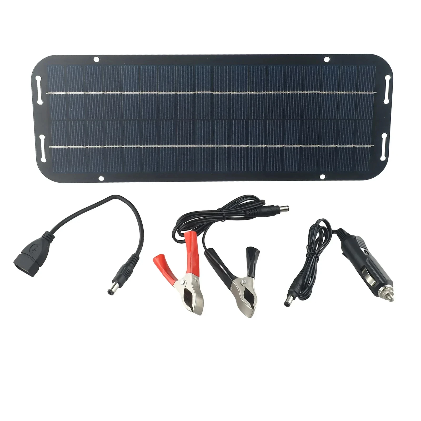 Monocrystalline Solar Panel Charger Battery Trickle Charger 12V Olt Power Solar Panel Solar Controler Charger Car Van Boat Kit