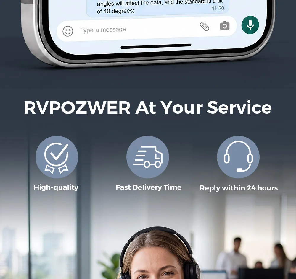 RVPOZWER 400W Bifacial Solar Panel 18BB N-Type Mono Cells High-Efficiency PV Power for Home Rooftop Off-Grid Outdoor Camping Farm