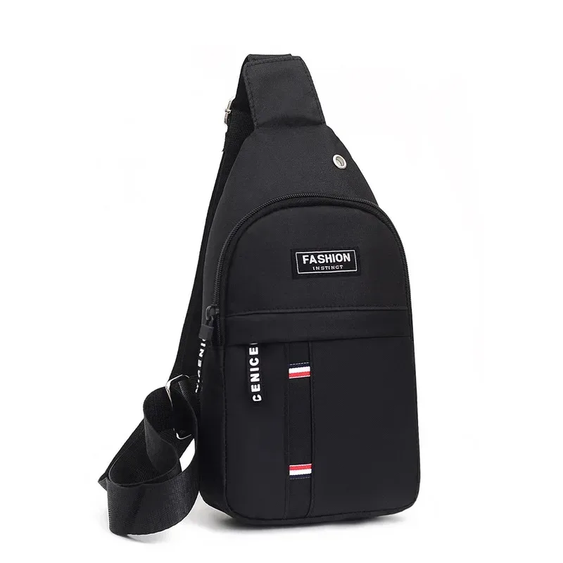 Men's fashionable, convenient, casual, waterproof, adjustable shoulder strap, large capacity waist bag suitable for outdoor acti