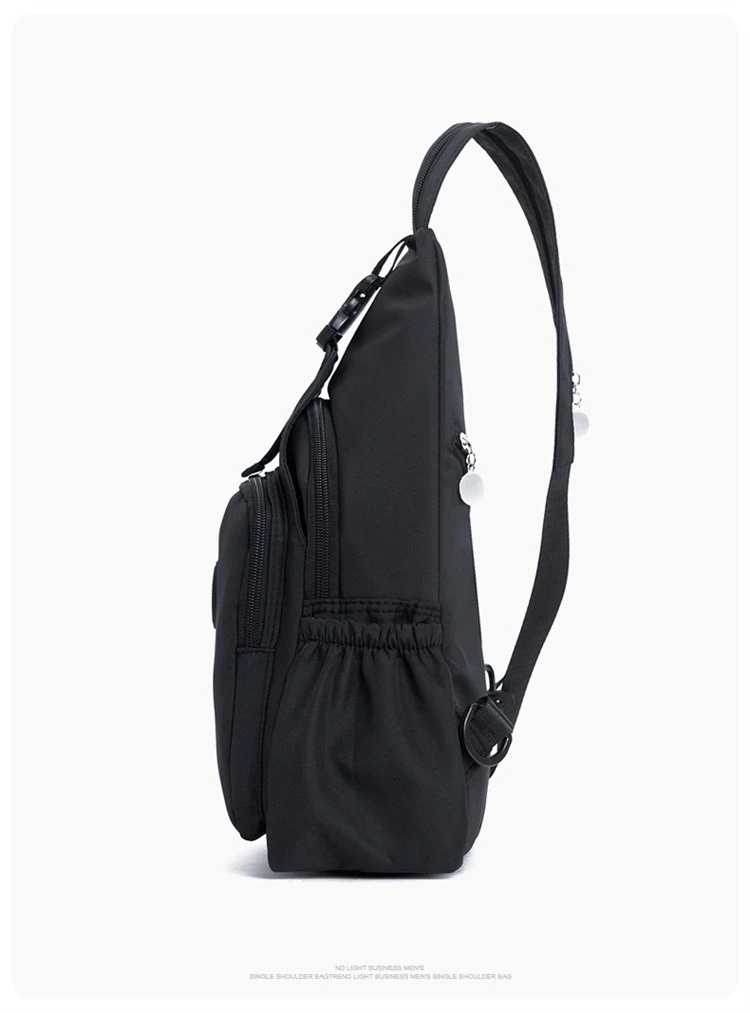 Korean Version of Nylon Fabric Fashion Trend Simple Casual Women Chest Bag with Large Capacity Multi-Functional Backpack 핸드백