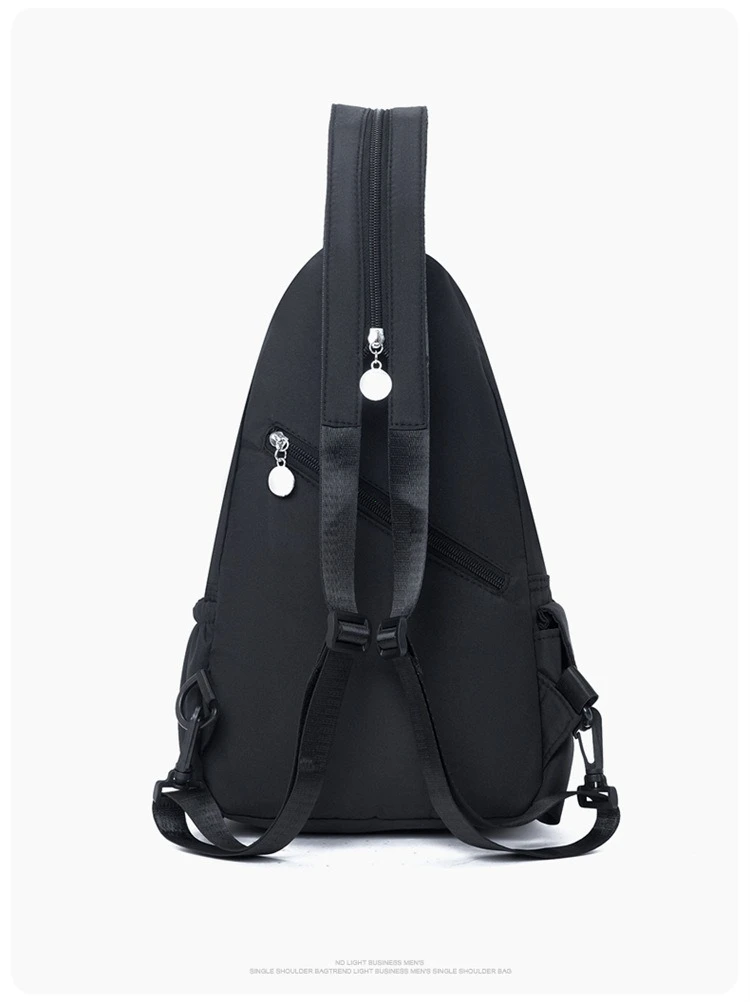 Korean Version of Nylon Fabric Fashion Trend Simple Casual Women Chest Bag with Large Capacity Multi-Functional Backpack 핸드백