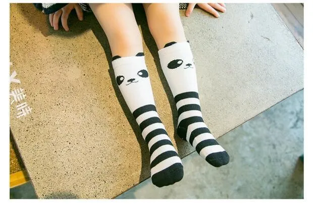 Baby Girl Socks Knee Long Hosiery Cartoon Fox leg warmer Cotton Knee Socks Kid Clothing unisex Toddler Boot Socks 0 To 6 Year