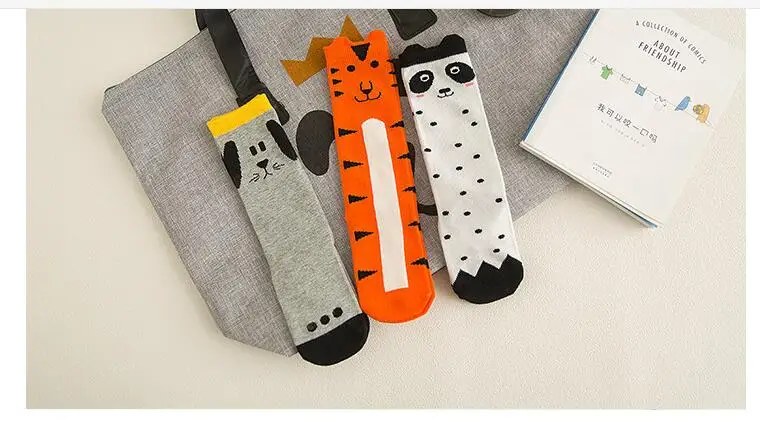 Baby Girl Socks Knee Long Hosiery Cartoon Fox leg warmer Cotton Knee Socks Kid Clothing unisex Toddler Boot Socks 0 To 6 Year