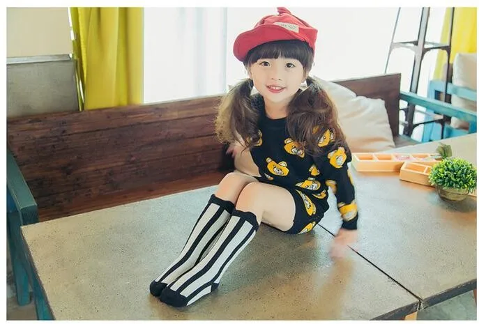 Baby Girl Socks Knee Long Hosiery Cartoon Fox leg warmer Cotton Knee Socks Kid Clothing unisex Toddler Boot Socks 0 To 6 Year