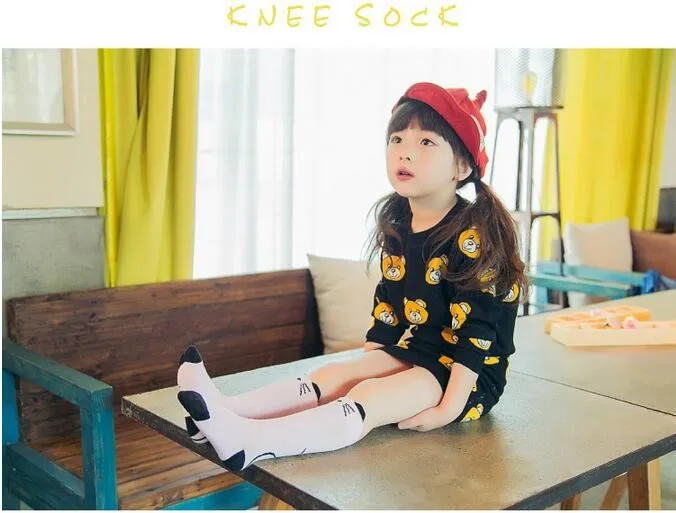 Baby Girl Socks Knee Long Hosiery Cartoon Fox leg warmer Cotton Knee Socks Kid Clothing unisex Toddler Boot Socks 0 To 6 Year