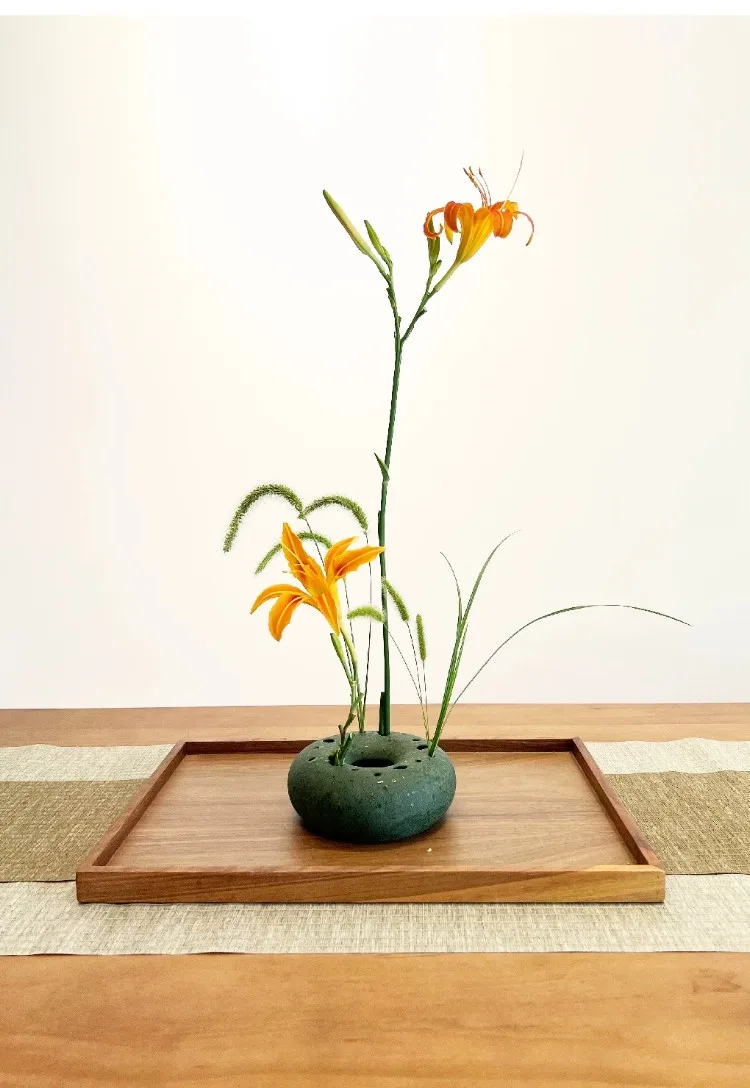 Japanese Wabi-sabi Ceramic Vase Kenzen Drying Landscape Flower Pots Table Decoration Flowers Arrangement Room Aesthetic Decor