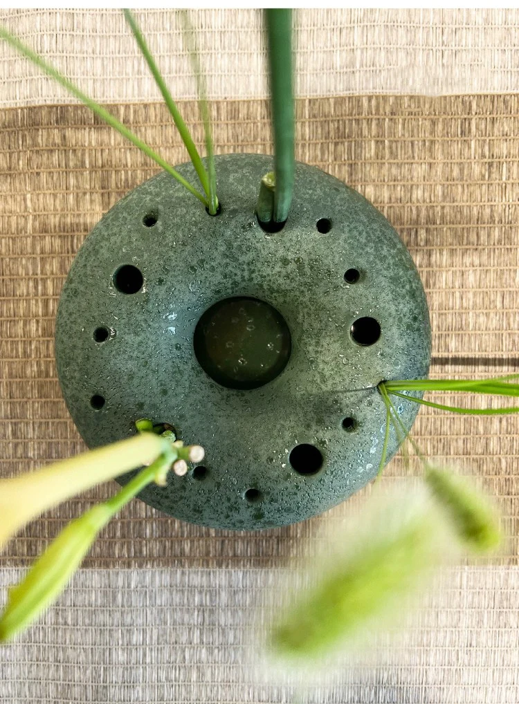 Japanese Wabi-sabi Ceramic Vase Kenzen Drying Landscape Flower Pots Table Decoration Flowers Arrangement Room Aesthetic Decor