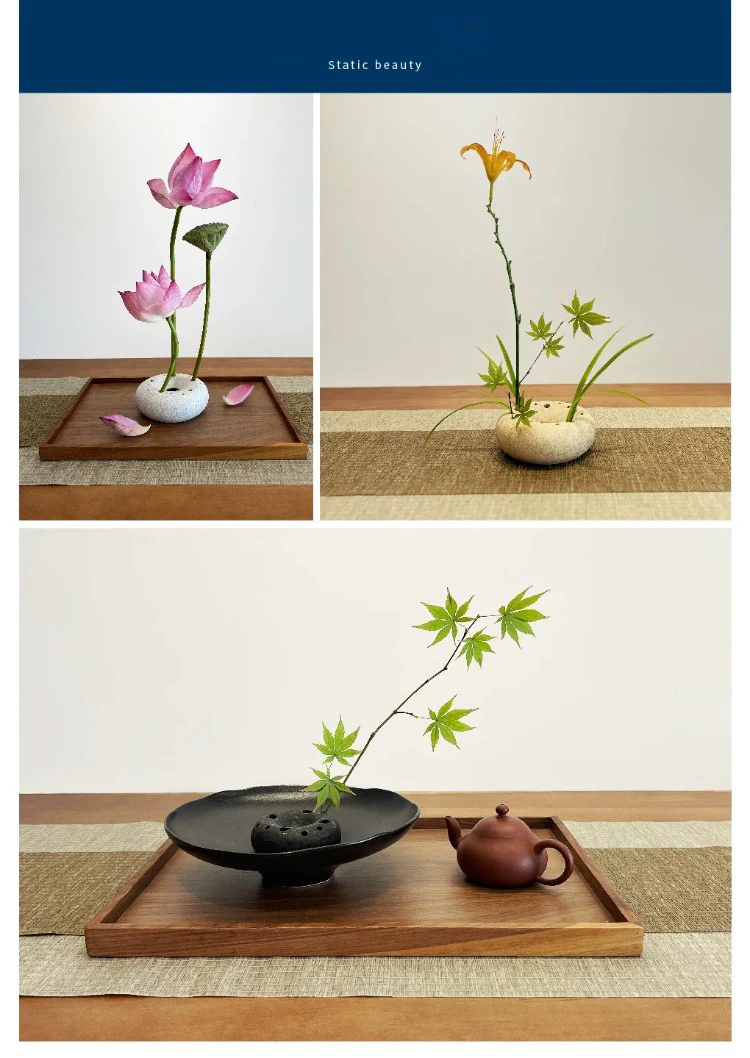 Japanese Wabi-sabi Ceramic Vase Kenzen Drying Landscape Flower Pots Table Decoration Flowers Arrangement Room Aesthetic Decor
