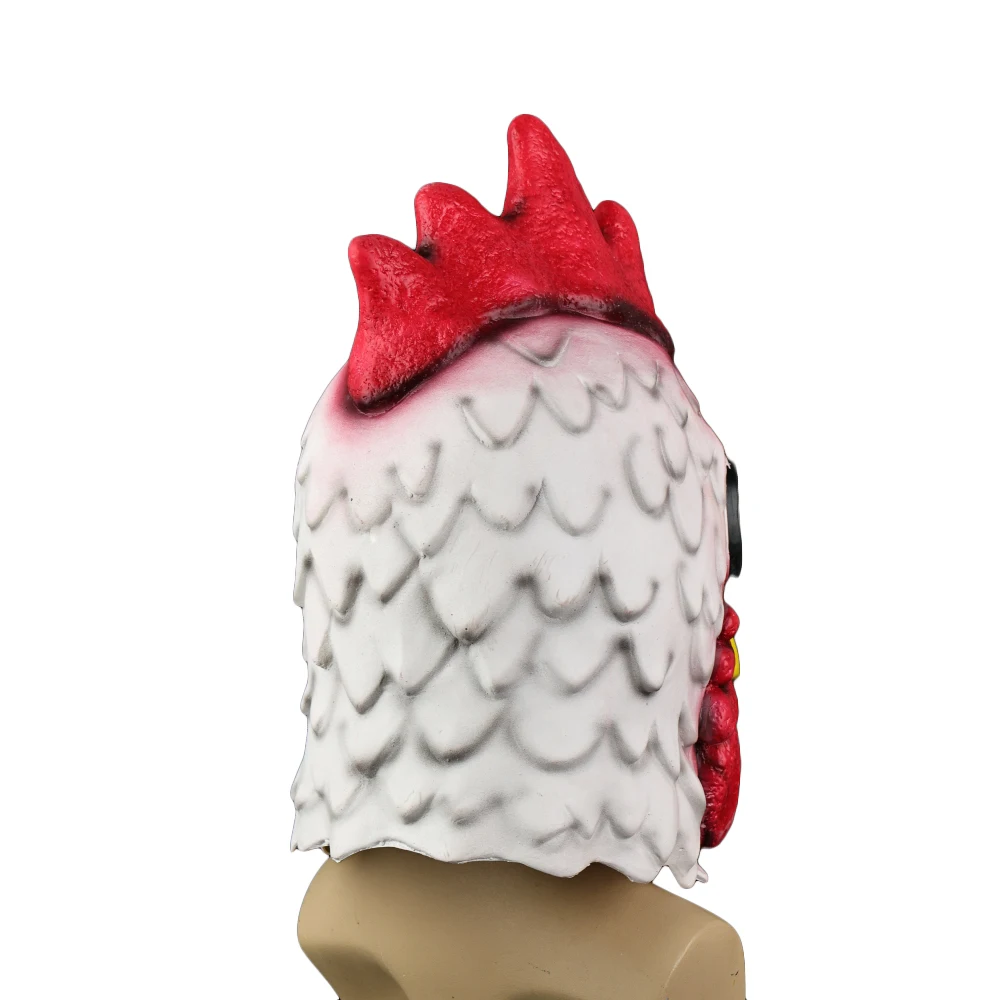 Cosplay Mask Latex Hotline Miami Rooster Animals Masks Chicken Head for Halloween Party Masquerade Funny Novel Personality Adult