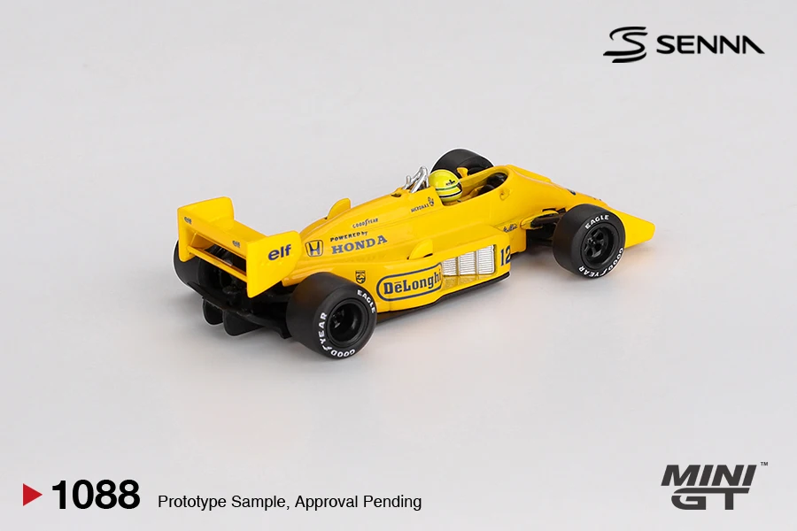MINIGT 1:64 Lotus 99T #12 Ayrton Senna1987Monaco Grand Prix Winner MGT01088-CH Car Alloy Toys Diecast Metal Model for Children
