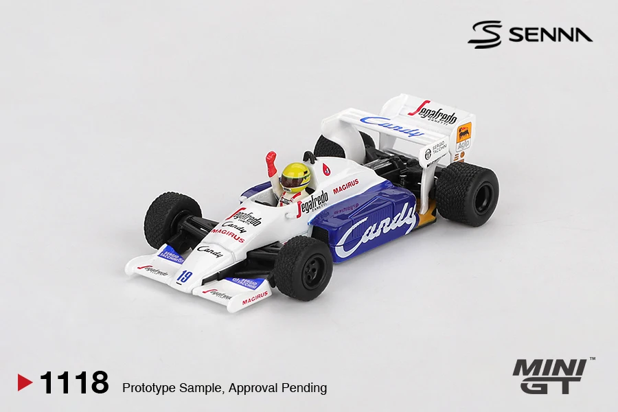 MINIGT 1:64 Lotus 99T #12 Ayrton Senna1987Monaco Grand Prix Winner MGT01088-CH Car Alloy Toys Diecast Metal Model for Children