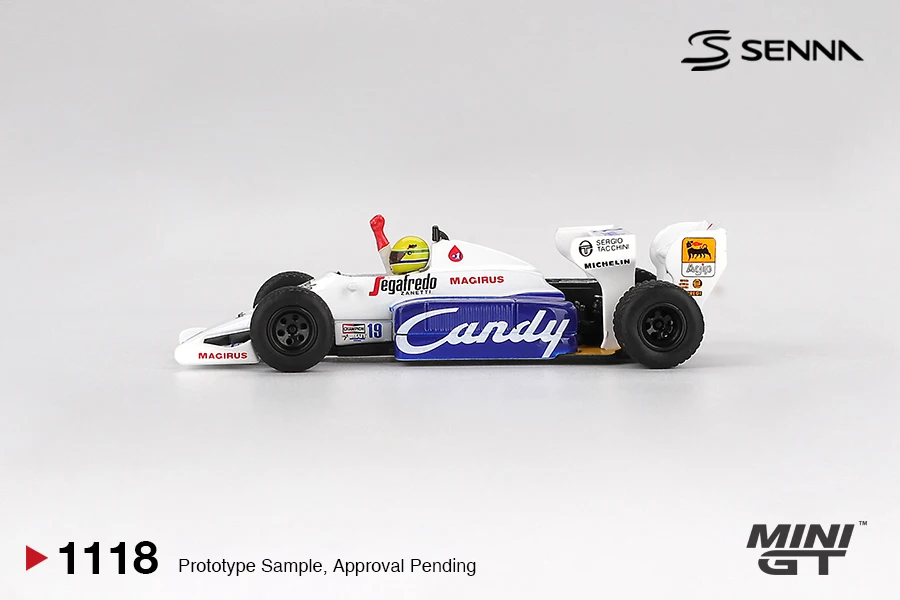 MINIGT 1:64 Lotus 99T #12 Ayrton Senna1987Monaco Grand Prix Winner MGT01088-CH Car Alloy Toys Diecast Metal Model for Children