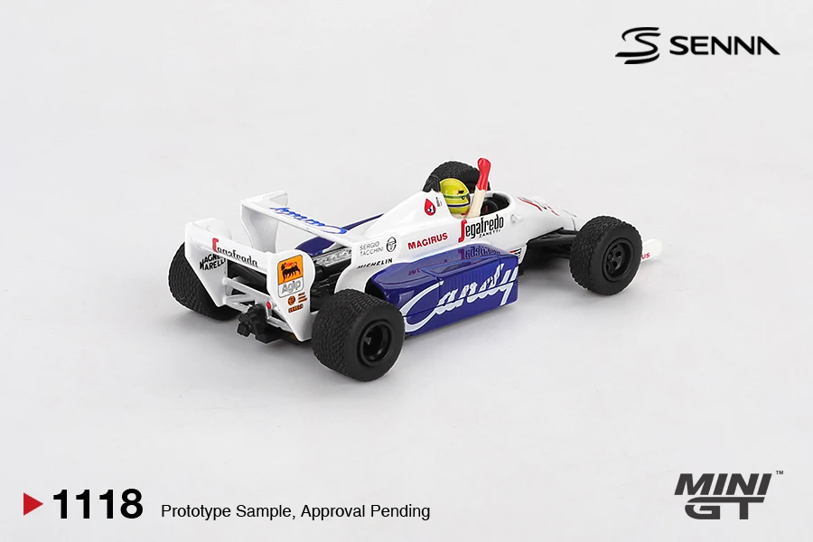 MINIGT 1:64 Lotus 99T #12 Ayrton Senna1987Monaco Grand Prix Winner MGT01088-CH Car Alloy Toys Diecast Metal Model for Children