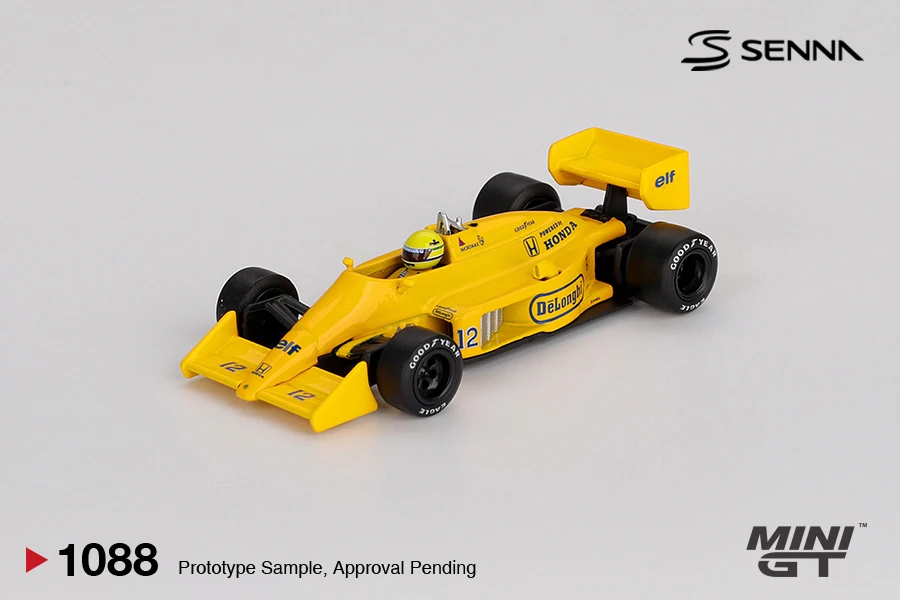 MINIGT 1:64 Lotus 99T #12 Ayrton Senna1987Monaco Grand Prix Winner MGT01088-CH Car Alloy Toys Diecast Metal Model for Children
