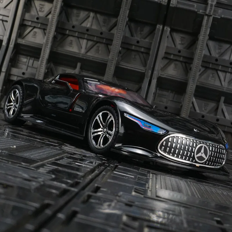 1:24 Mercedes-Benz AMG VISION GT concept sports car alloy model doors on both sides that can be opened rich details