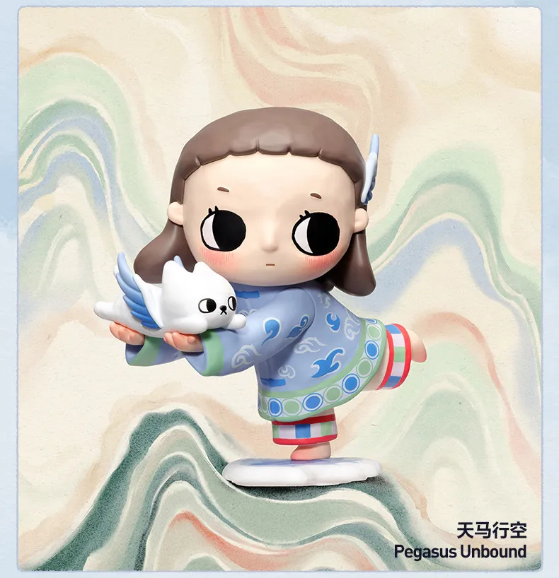 POP MART The Golden Gallop Series Mystery Box Genuine Blind Box Guess Toys Bag Ornament Figurines Home Decor Desktop Dolls Model