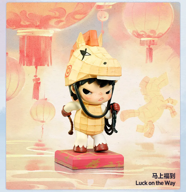POP MART The Golden Gallop Series Mystery Box Genuine Blind Box Guess Toys Bag Ornament Figurines Home Decor Desktop Dolls Model