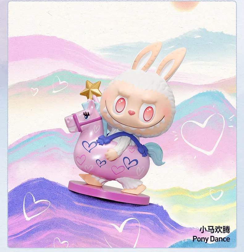 POP MART The Golden Gallop Series Mystery Box Genuine Blind Box Guess Toys Bag Ornament Figurines Home Decor Desktop Dolls Model
