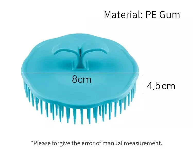 1pcs Black Hair Comb Scalp Massagers Round Comb Women Men Shower Brush Hair Scalp Shower Wash Clean Hair Tool Brush