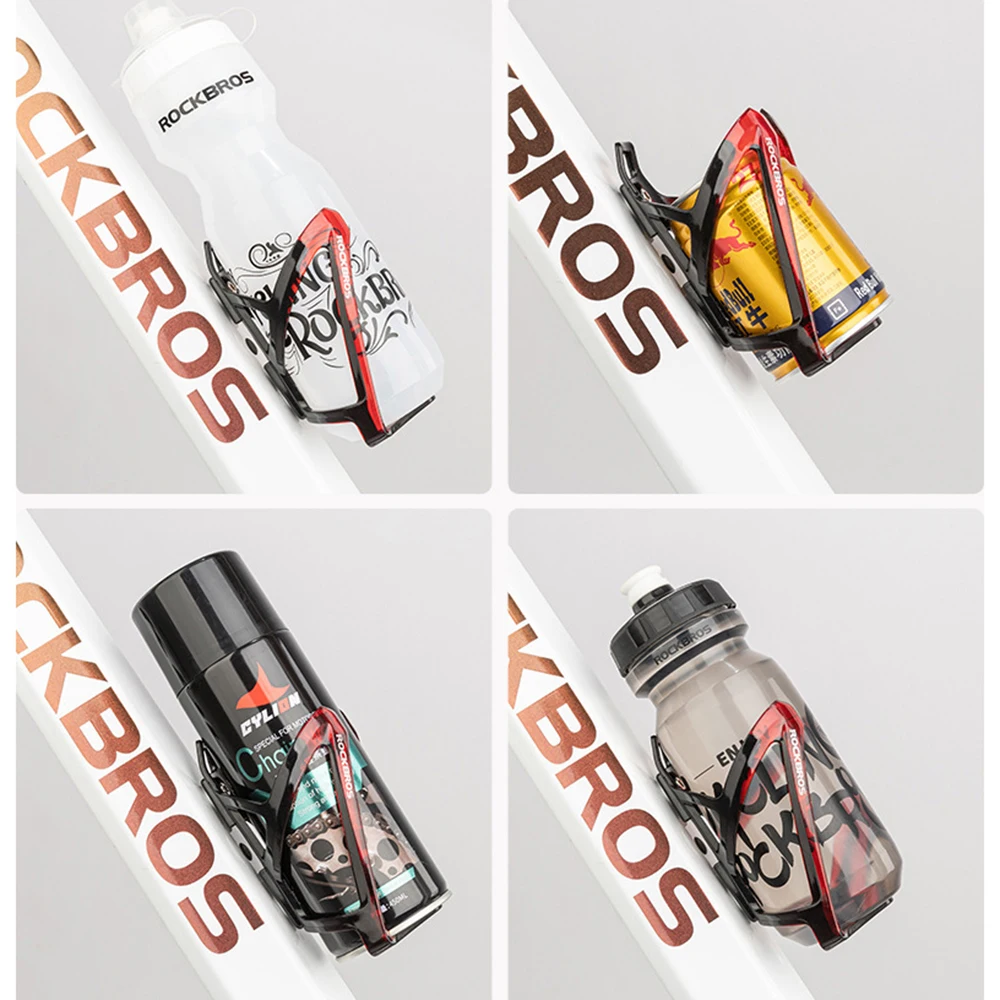 ROCKBROS Mountain Bicycle Bottle Holder, Water Bottle Holder, Dual Color PC Material Water Cup Holder, Outdoor Cycling Equipment
