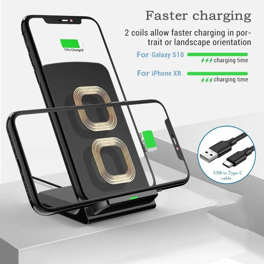 30W Wireless Charger Stand Pad for iPhone 17/16/15/14/13 Pro XR 8 X XS Max Samsung Xiaomi Induction Fast Charging Dock Station