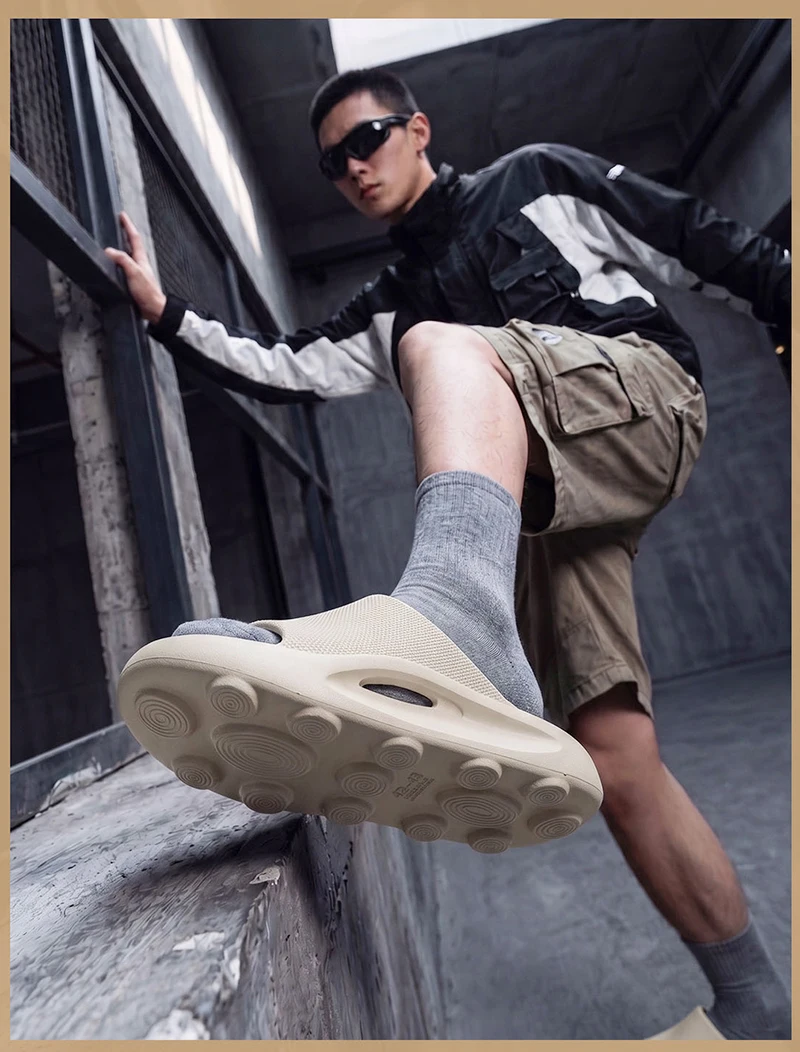 EVA Platform Men's Slippers Home Brand Luxury Designer Shoes Man Casual Sandals Indoor Outdoor Beach Slides Unisex Soft Non-Slip