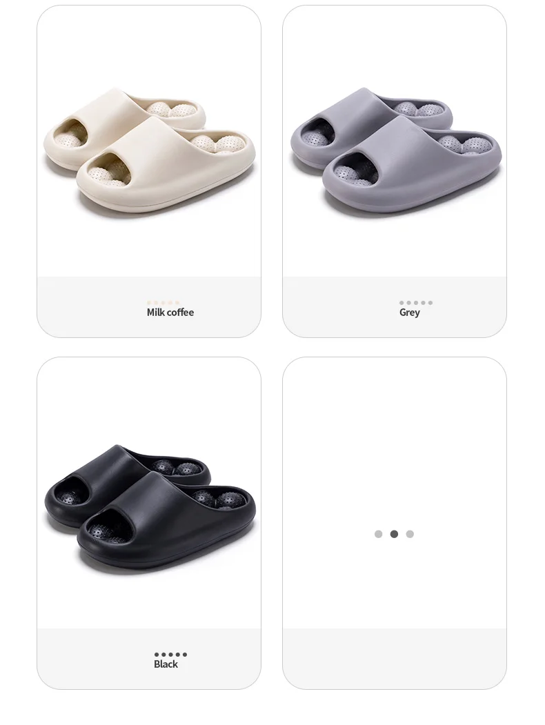 EVA Unisex Bathroom Slippers Water Leakage Massaging Indoor Slippers Comfortable Breathable Casual Slippers