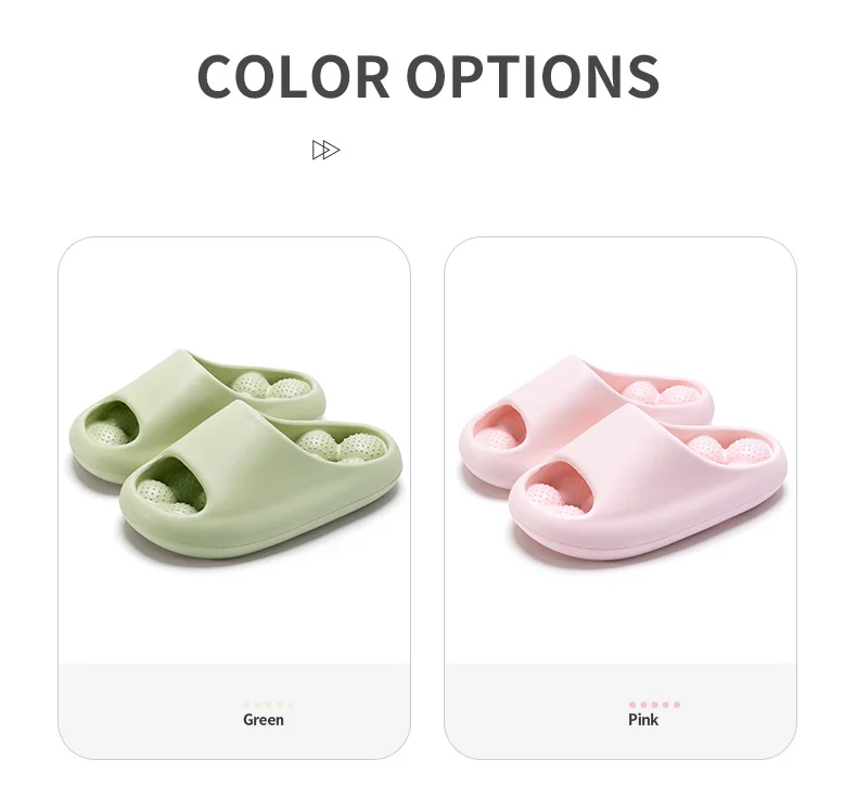 EVA Unisex Bathroom Slippers Water Leakage Massaging Indoor Slippers Comfortable Breathable Casual Slippers
