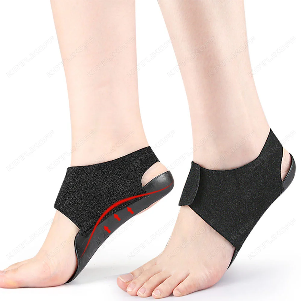 KOTLIKOFF 1 Pair Orthopedic Wearable Insoles For Flat Feet O-Shaped Unisex Pressure-relieving Walking Foot Care Arch Support Pad