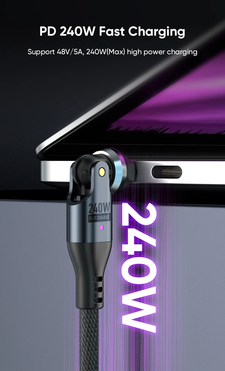 AUFU 240W USB C To Type C Cable For iPhone 16 15 Promax PD3.1 5A Super Fast Charging Data Cord For Macbook iPad Laptop USBC Wire