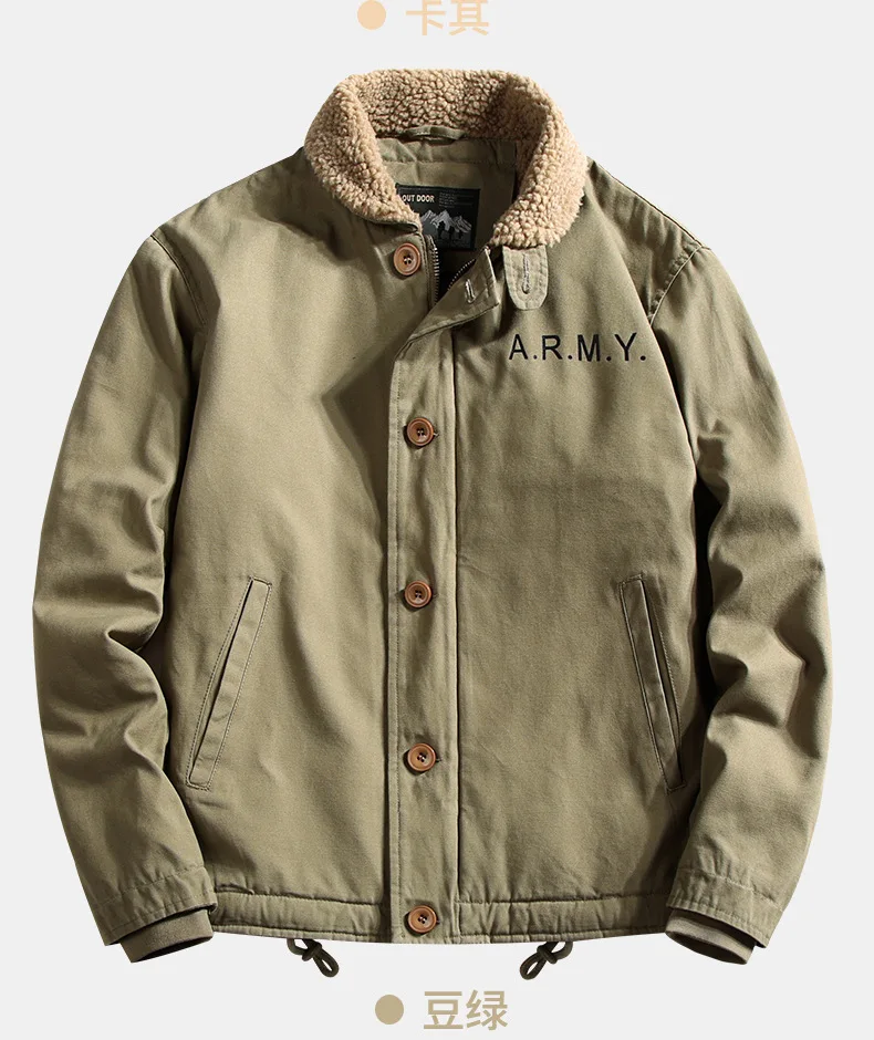 American Style Winter Fashion Men’s Turn-down Collar Casual Trendy Loose Solid Color Simple Basic Wool Jacket Male Coats Clothes