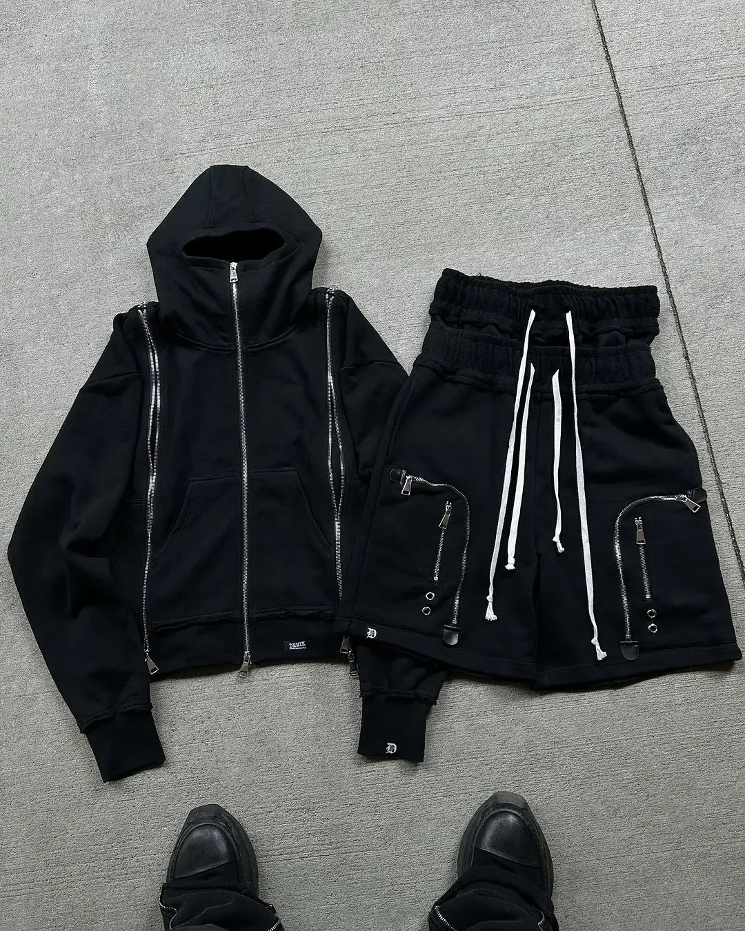Men Y2K White Hoodies with Eye-Catching Element Prints Loose Fit for Streetwear Embellished Element Featuring Cool Hip Hop