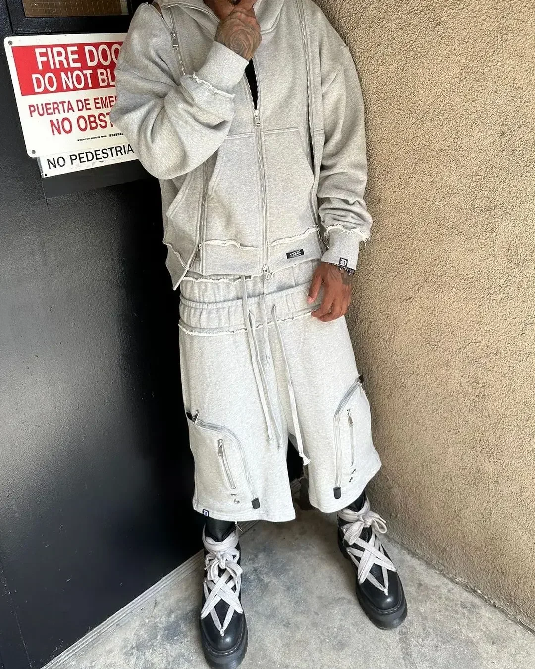 Men Y2K White Hoodies with Eye-Catching Element Prints Loose Fit for Streetwear Embellished Element Featuring Cool Hip Hop