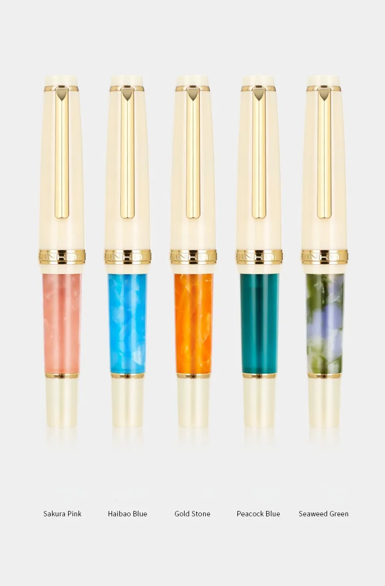 Jinhao 82 Mini Fountain Pen 0.38/0.5/0.7mm Extra Fine Nib Short Luxury Elegant Pens Writing Office School Supplies Stationery