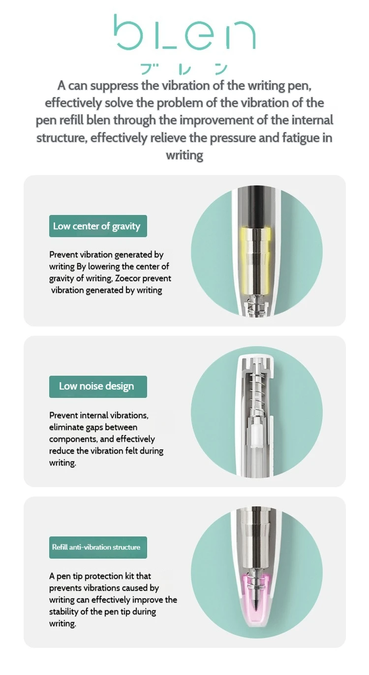 Japan Zebra JJZ66 Blen Gel Pen Macaron Limited Edition Ultra Smooth Writing,Shock Absorption,Low Center of Gravity backto school