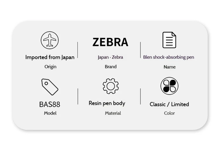 Japan Zebra JJZ66 Blen Gel Pen Macaron Limited Edition Ultra Smooth Writing,Shock Absorption,Low Center of Gravity backto school