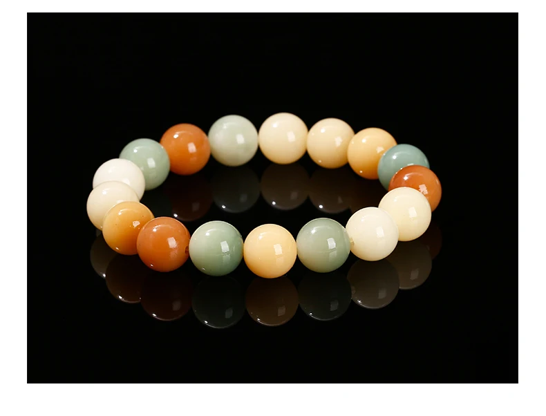 JD Natural Wooden Bead Bracelet Muticolor Bodhi Root Stretch Bracelets Women Men Buddha Handmade Yoga Meditation Jewelry Gift